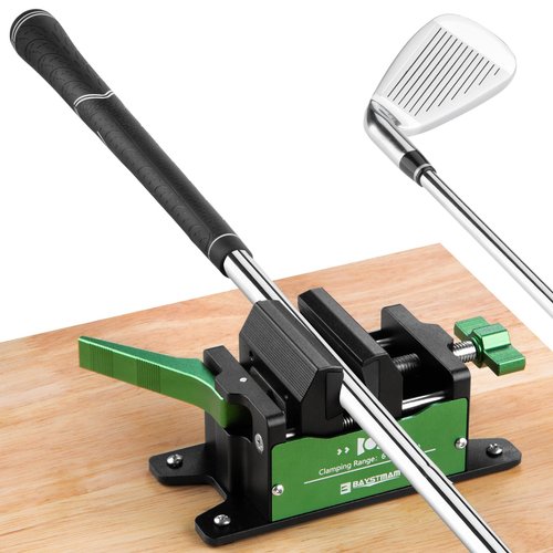 BAYSTMAM Golf Grip Kit Pro Vise Quick Release for Regripping Club Vice Clamp Golf Shaft Home Regrip Clamp Golf Repair Kit Removal Tool Aluminum Made