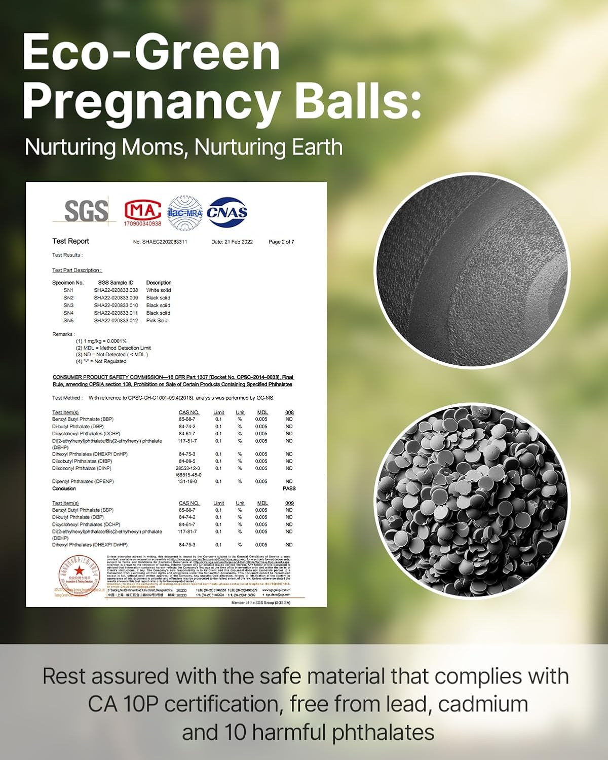 YOTTOY Pregnancy Ball - 1.8mm Thick Birthing Ball for Maternity Yoga & Exercise | Includes Pump
