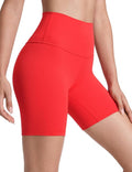 CRZ YOGA ButterLuxe Biker Shorts - High-Waisted Spandex for Women's Workout & Running | 6-Inch Length