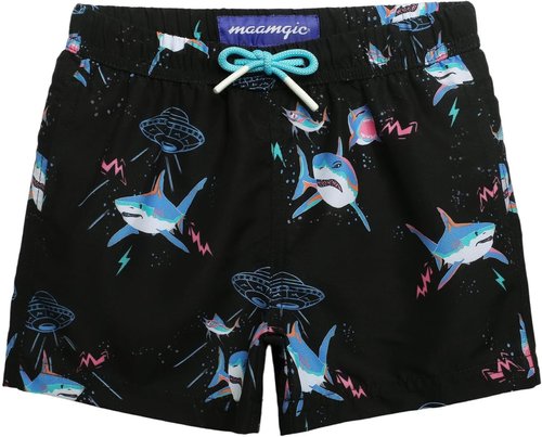 Maamgic Boys Swim Trunks - Stylish Toddler Bathing Suit Shorts | Comfortable & Quick-Drying