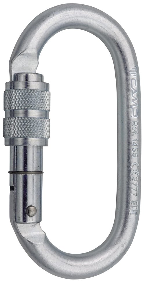 CAMP Steel Oval Locking Carabiner