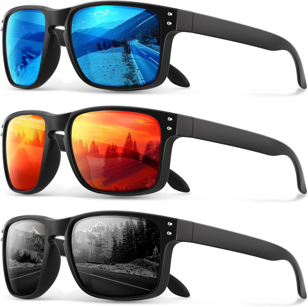 Polarized Sunglasses | Classic Sport Shades for Men & Women - UV400 Protection for Driving & Outdoor Activities