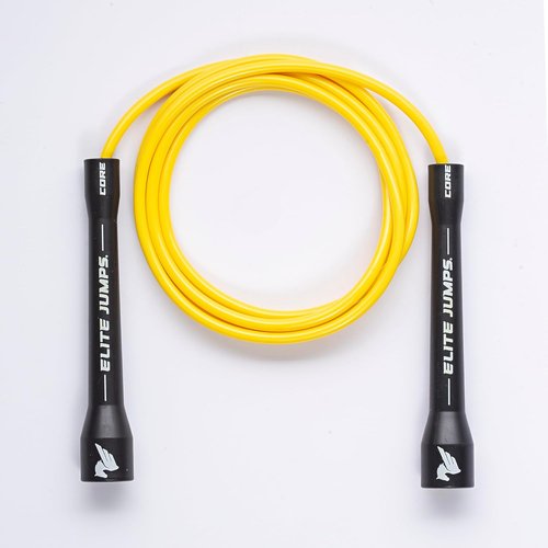 Elite Jumps Jump Rope - Adjustable Indoor/Outdoor PVC Fitness Rope with Unbreakable Handles | Tangle-Free Design