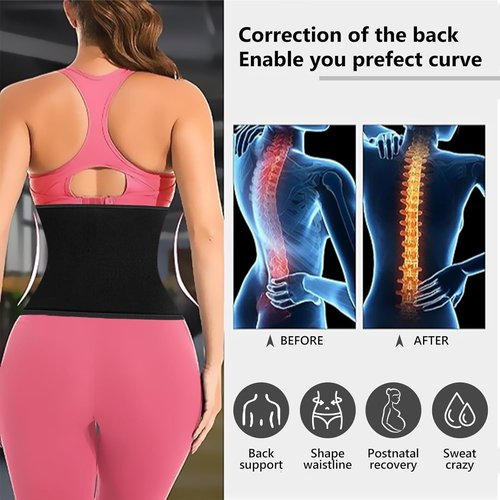 AMZBOSS Waist Trainer for Women - Effective Lower Belly Fat Reduction | Sweat Band Body Shaper