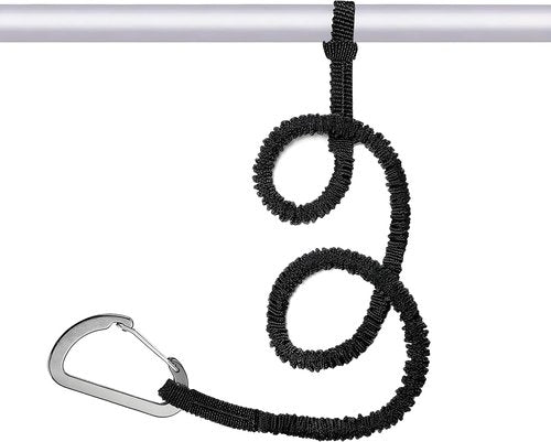 MOOCY Kayak Paddle Leash - 3-7 Ft Stretchable Strap for SUP, Canoeing & Fishing | Secure Bungee Tether