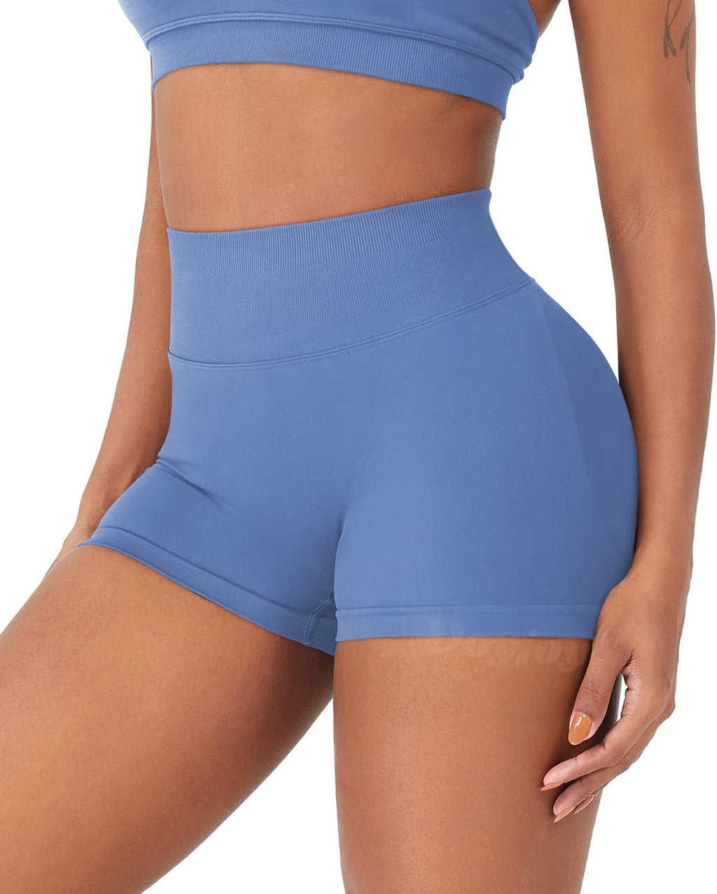 VOYJOY Women's Workout Shorts - Scrunch Butt Lifting Seamless Biker Shorts | 2.5"/3.6"/4.5"/6" Sizes