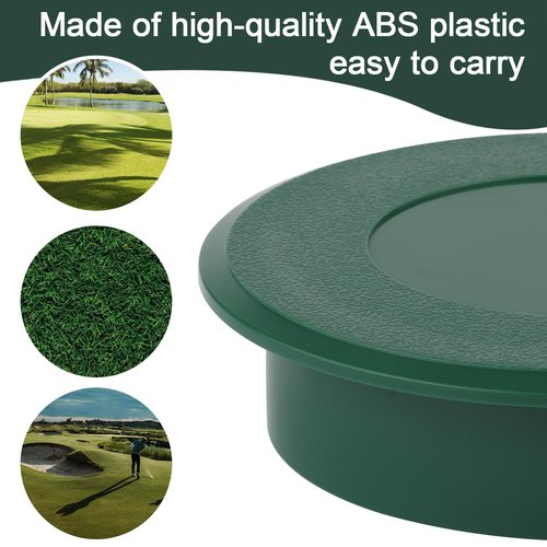 6pcs Golf Covers, Golf Cup Cover Golf Hole Cutter for Putting Green, Golf Training Aids Putting Hole Covers for Outdoor Sports Golf Course Garden Yard