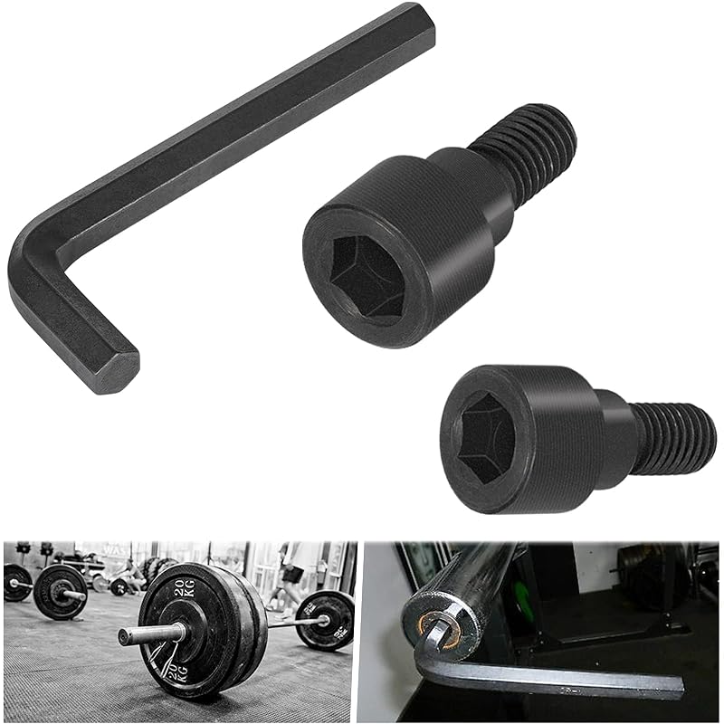 Replacement Hex Bolts for Olympic & Curl Bars with 12mm Wrench