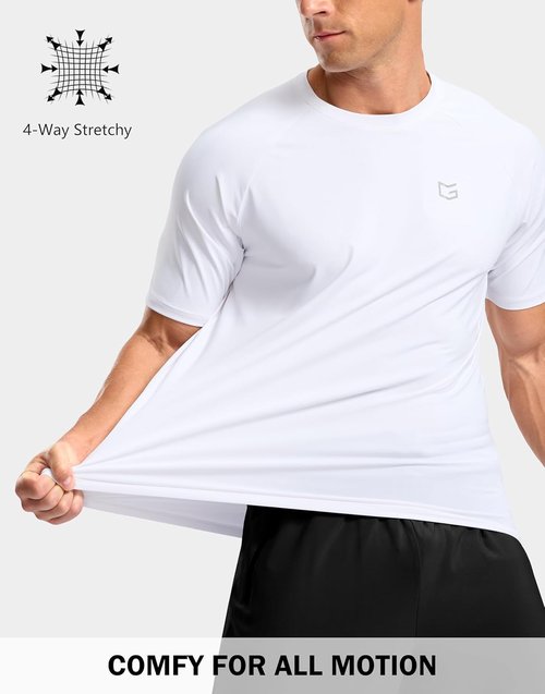 G Gradual Men's Athletic Workout T-Shirts - Moisture-Wicking Cooling Performance Tee | Short Sleeve for Gym & Tennis