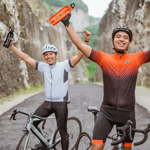 Zhehao 10 Pcs Employee Appreciation Gifts Thank You Water Bottle Gifts for Staff Coworker Lightweight Reusable Leakproof Sports Water Bottle(25 oz)