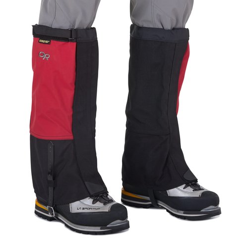 Outdoor Research Unisex Expedition Crocodile Gore-TEX Gaiters, Chili/Black, M