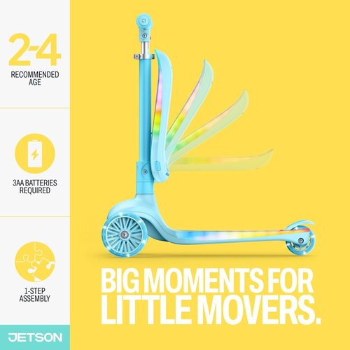 Jetson Scooters - Jupiter Mini 3-Wheel Kick Scooter | Lightweight & Portable Blue Design