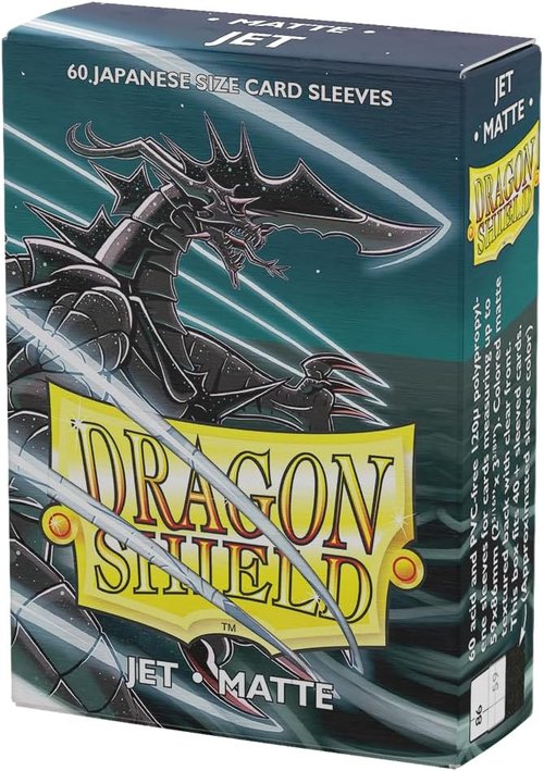 Dragon Shield | Matte Card Sleeves - 60 Count Smooth & Durable TCG Protection | Jet Color