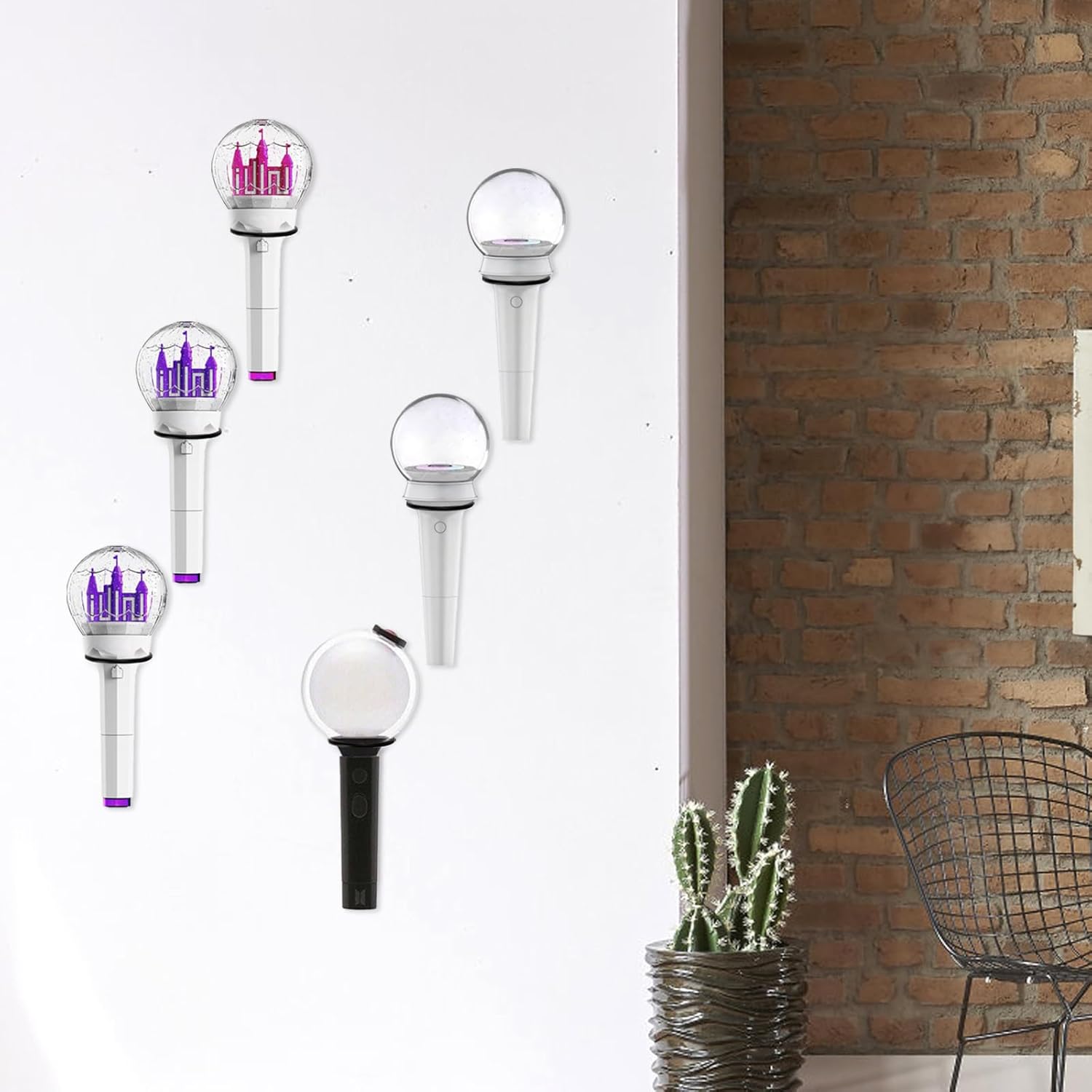 Tebery Baseball Display Wall Holder - 6 PCS Sturdy Mount for Memorabilia & Sports Ball Organization