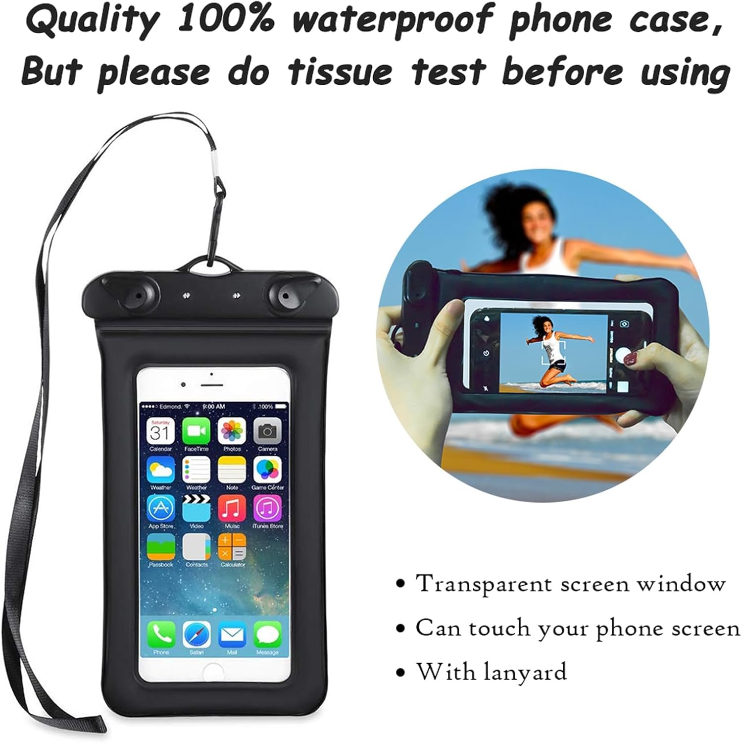 OMGear Waterproof Dry Bag Backpack - Floating Phone Pouch for Kayaking | Available in 40L, 30L, 20L, 10L, 5L Sizes