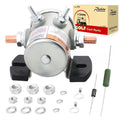 Roykaw #70 Series Solenoid Relay with Resistor & Diode Kit for EZGO 36 Volt Electric Golf Cart, 4 Terminal Continuous Duty, OEM # 27855G01 11761G1 27855G02 31680G1 3016, Upgrade Mount Bracket