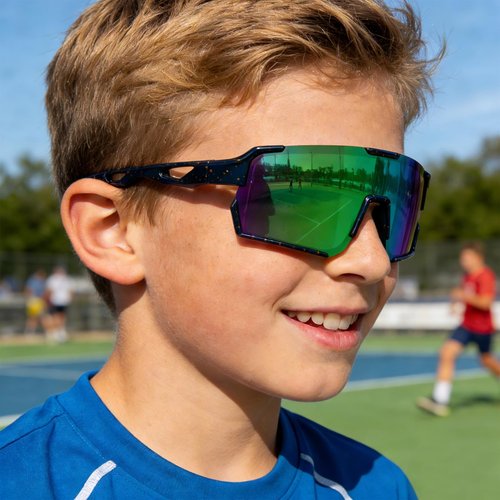 YDAOWKN Kids Sunglasses Youth Baseball Sunglasses Boys Girls Softball Cycling UV400 Protection Sports Goggles