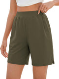 Quenteen Women's Air Layer Shorts - Casual Loose Athletic Running Shorts with Pockets | Summer Comfort