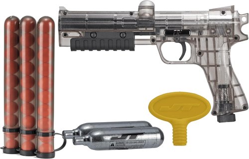 JT ER2 Paintball Marker Pistol Kit - .68 Caliber with CO2 Cartridges & Paintballs | Lightweight Pump Action