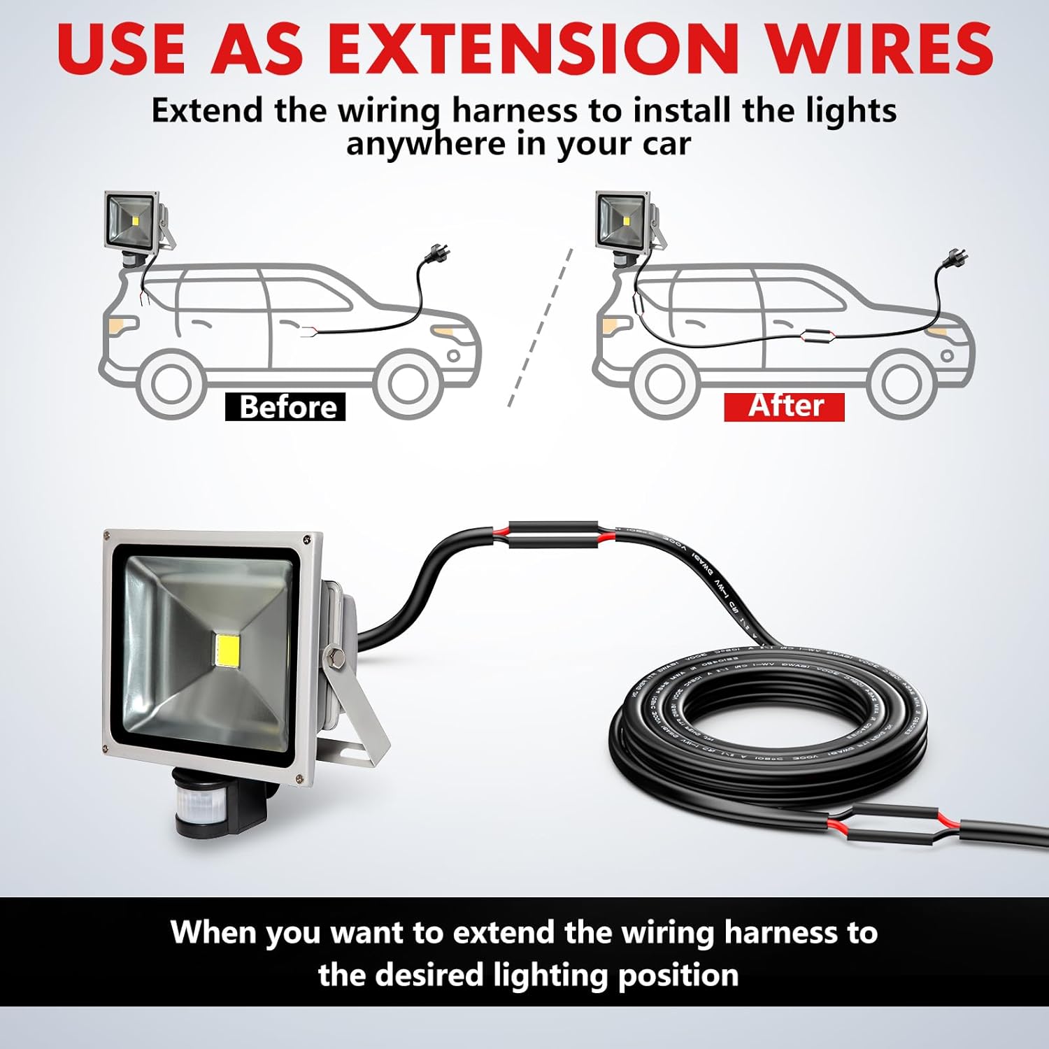 18 Gauge Wire - 2 Conductor Stranded PVC Cord | Flexible 12V Oxygen-Free Tinned Copper Cable (30FT)