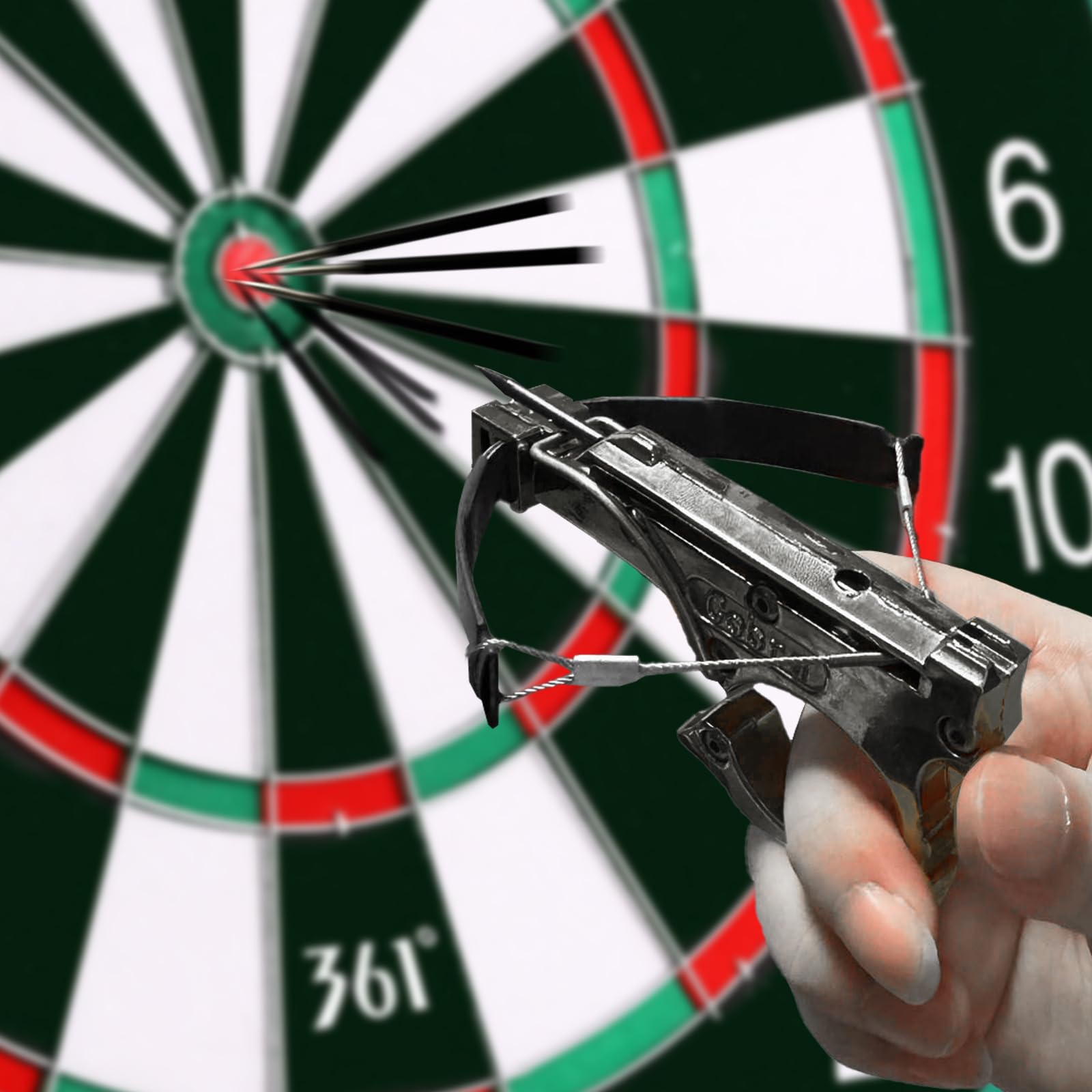 TIETHEKNOT Dart Launcher Set: Experience Thrilling Dart Competitions in The Great Outdoors Outdoor Adventure (Dark Dart Launcher)