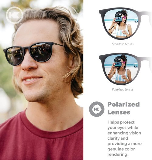 Knockaround Polarized Sunglasses - Stylish Round Design with UV400 Protection for Men & Women