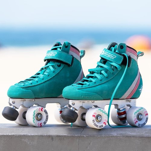 Bont Skates - Glide Outdoor Roller Skate Wheels - 78A - Outdoor - 57x32mm - Replacement Roller Skate Wheels - Set of 4 or 8 (Set of 4 wheels, White/Purple)