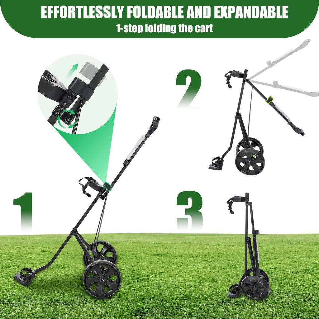 XDriveMax GC01 Golf Pull Push Cart 2 Wheel,Lightweight Folding Golf Pack