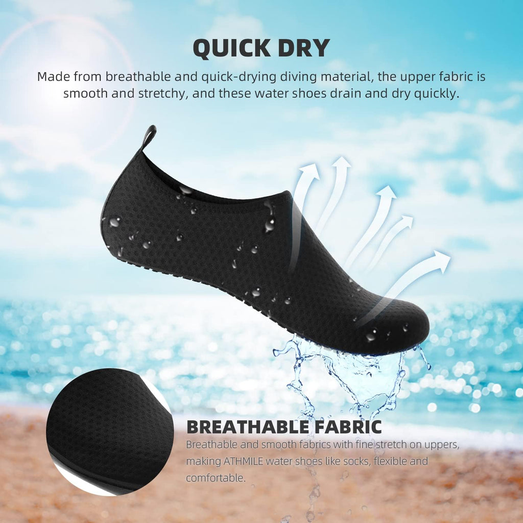 Skiennix Water Shoes - Quick-Dry Aqua Socks for Beach & Pool | Ideal for Adults & Youth