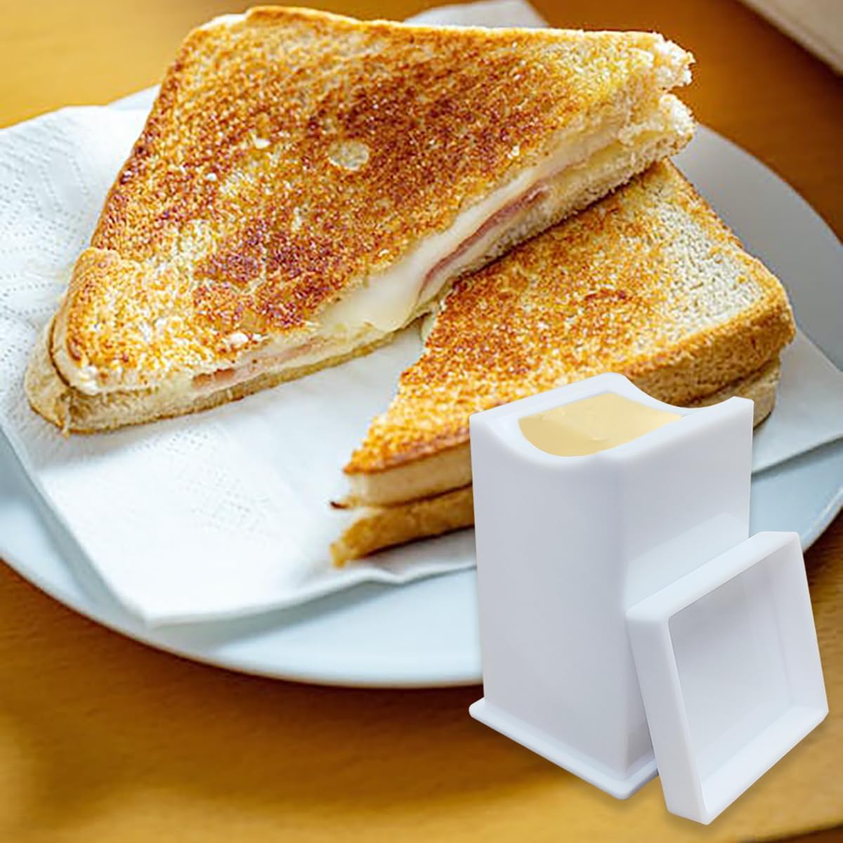 ZLY Butter Spreader Set - 3 Pack with Built-In Cover for Easy Serving of Pancakes, Waffles & More