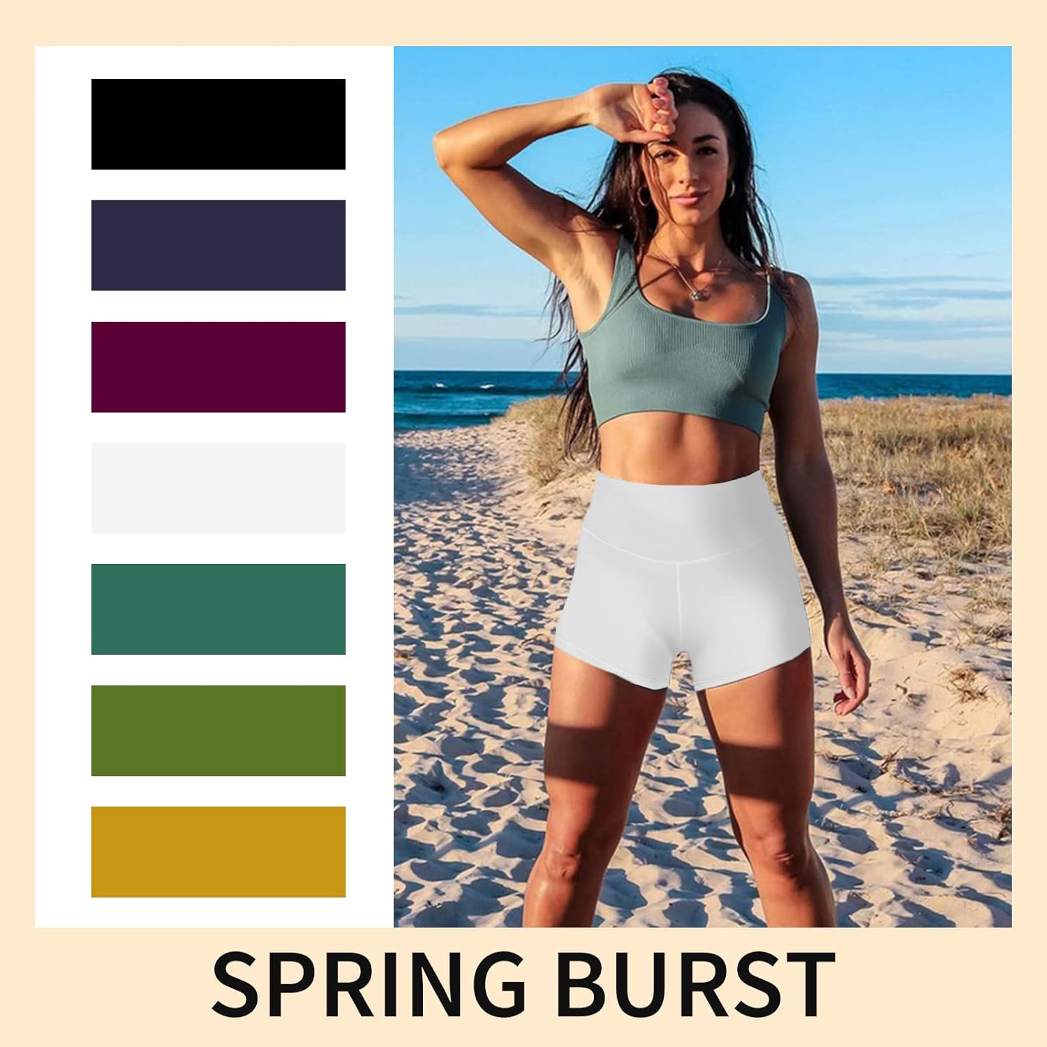 TNNZEET Biker Shorts for Women - High Waisted Tummy Control | 5''/8''/3'' Spandex Gym Workout