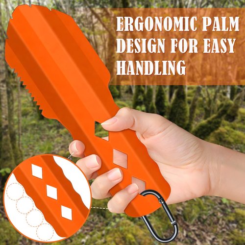 PLACHIDAY Camping Shovel Set, 3-in-1 Ultra-Light Aluminum Mini Shovel & 18.5'' Folding High Carbon Steel Shovel Ideal for Gardening, Hiking, Camping, Backpacking, Survival, and Emergency scenarios