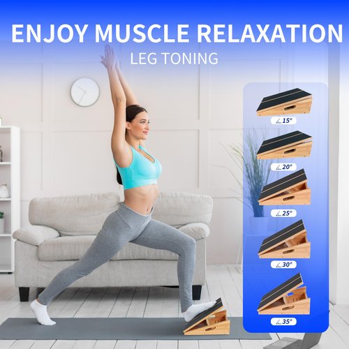 Professional Slant Board,Calf Stretcher,5 Positions Adjustable Slant Board for Calf Stretching,Incline Board