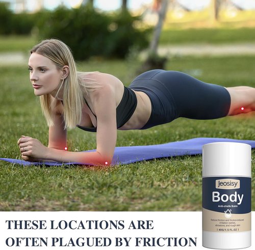 Anti Chafing Stick - Body Friction Defense Balm for Thighs, Chest, Arms & More | Travel Size