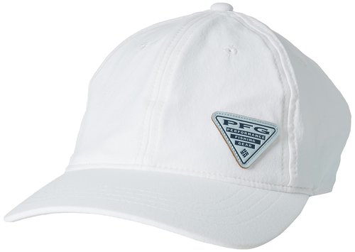Columbia Unisex PFG Ponytail Ball Cap, White, One Size