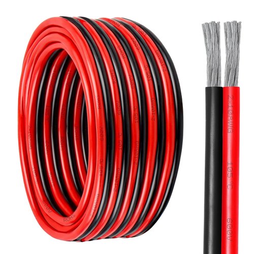 **Tinned Copper 10 Gauge Wire - Flexible 10 AWG Marine Cable for Solar Panels, LED Strips & More | 10FT**