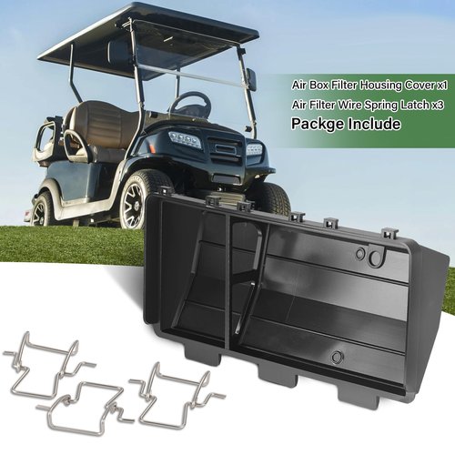 Air Box Filter Housing Cover w/Latch for EZGO TXT Robin EH29C EH35C 295cc 350cc Golf Cart 1994-2005 72179G01 72179G02