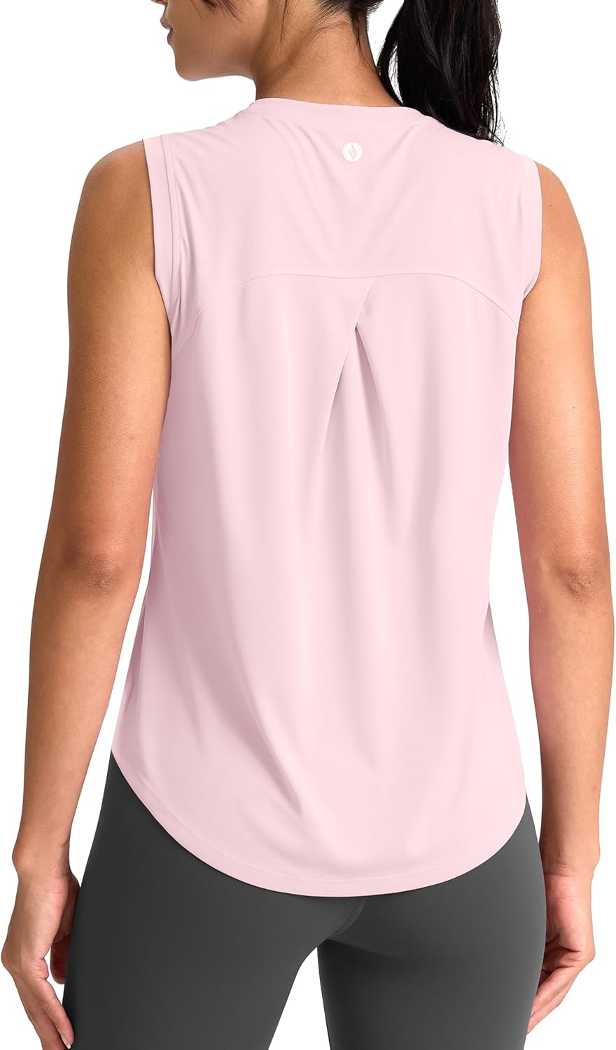 SANTINY Women's Active Tank Tops - Breathable Lightweight Sleeveless Yoga & Tennis Shirts