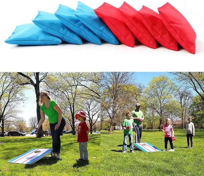 Skiennix 20 PCS Colorful Nylon Bean Bags - Perfect for Kids & Family Outdoor Games