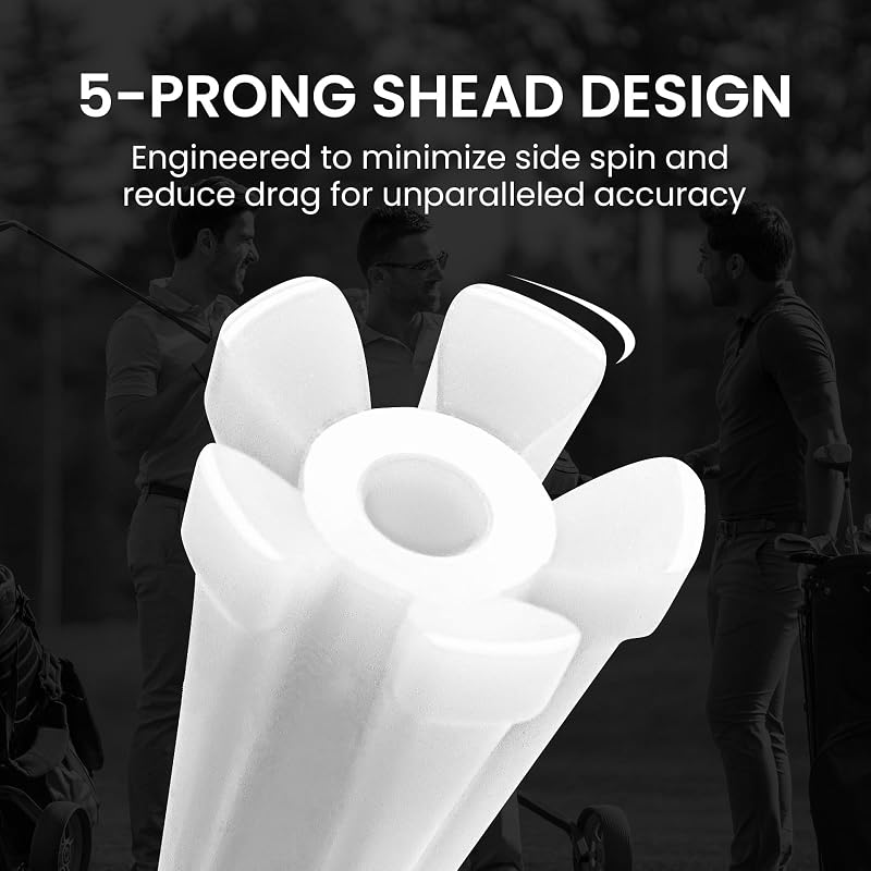 Unbreakable Plastic Golf Tees 3.25 Inch White 500 Count
