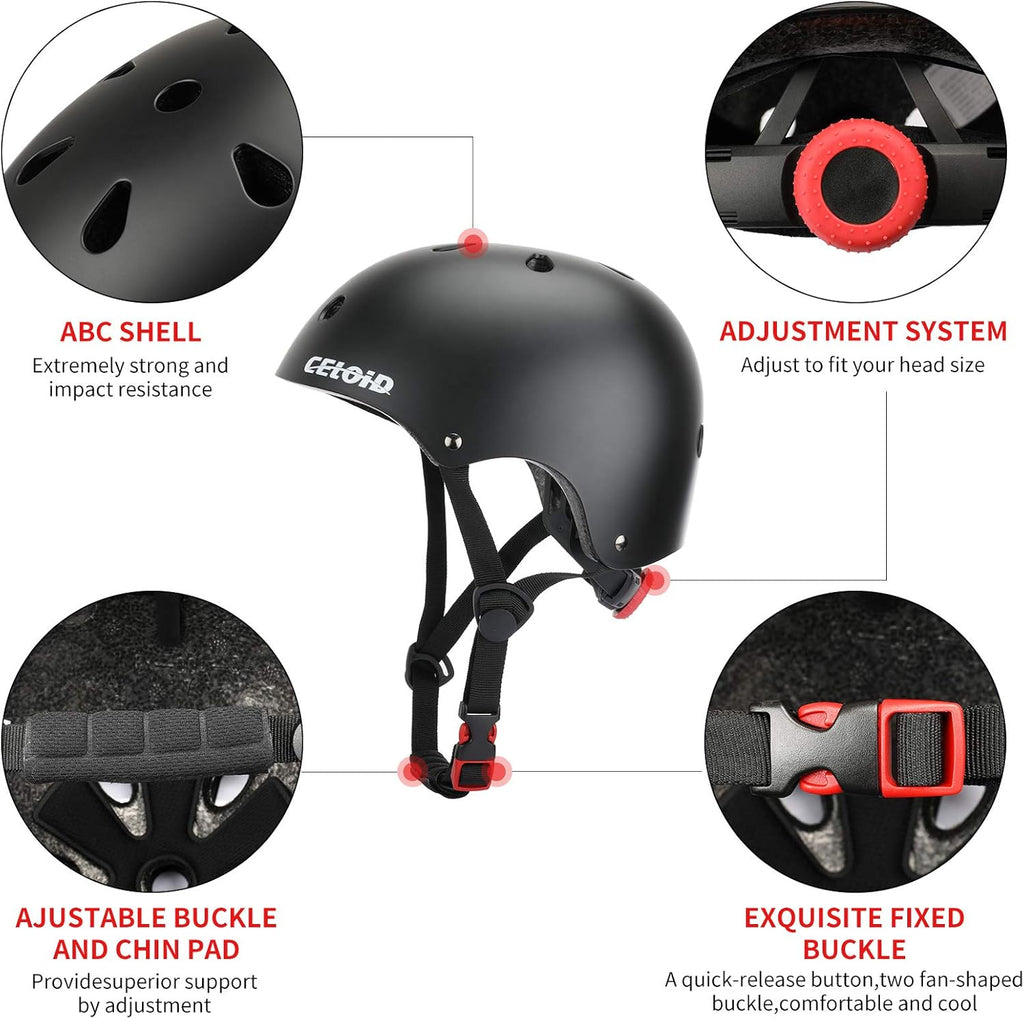 Skiennix Kids Bike Helmet - Adjustable Multi-Sport Safety Gear for Ages 2-14 | Boys & Girls