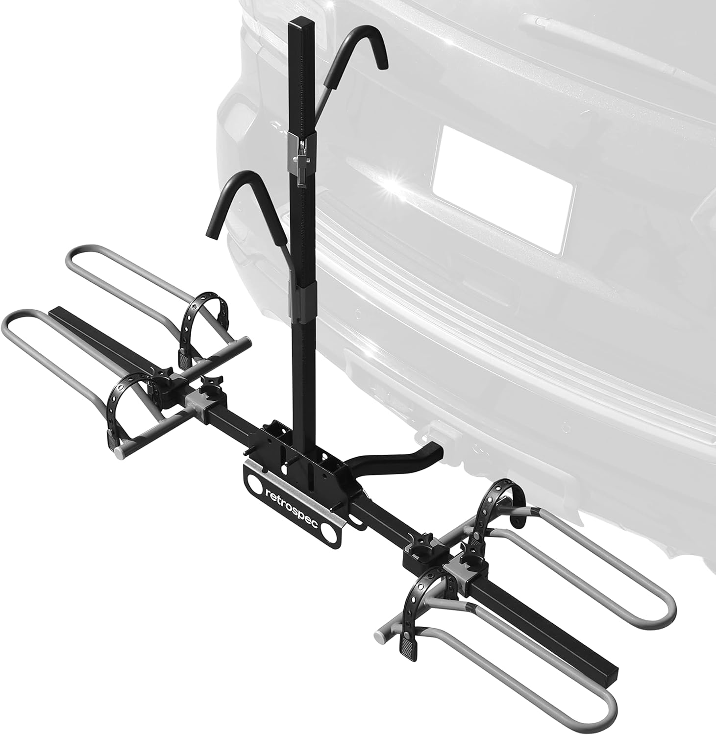 Retrospec Lenox Bike Rack - 2-Bicycle Carrier with 2-Inch Receiver for Class II or III Hitches