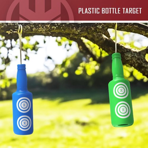 KNINE OUTDOORS 6 Pack Shooting Targets - Bright Colors with Hanging Rope for Airsoft & BB Gun Practice