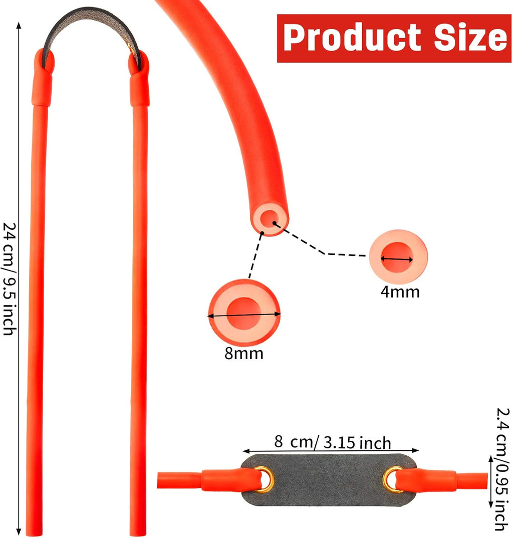 Shappy Slingshot Replacement Sets - Heavy-Duty Rubber Tubes for Hunting | 2/4/8 Pcs Options