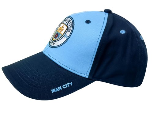 Fan Ink Manchester City Cap, Licensed Man City Adjustable Snap Back Hat/Cap, 1 Cover No Logo