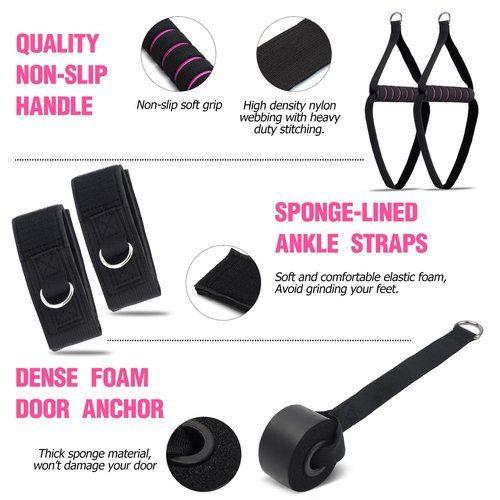 CINDALOG Pilates Bar Kit with Resistance Bands, Multifunctional Pilates Bar for Women & Men with Heavy-Duty Metal Adjustment Buckle, Pilates Home Equipment for Full Body Workouts