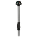 Bi-Color Boat Bow Light 10-Inch Pole - Attwood Pulsar 5090 Series Green & Red (2-Pin Base)
