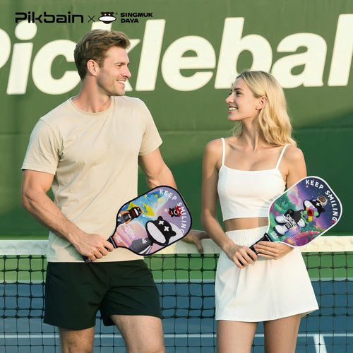 Fiberglass Pickleball Paddles Set of 2 SINGMUK Daya IP Customized Series Suitable for Pickleball Adults Teenagers Beginners Entertainment Sports Training
