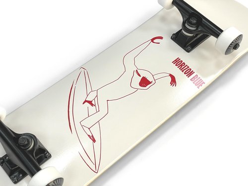 HORIZON BLUE 31.75inch Maple Skateboard Skateboard Complete for Beginners, Intermediate and Pros (Mimic)