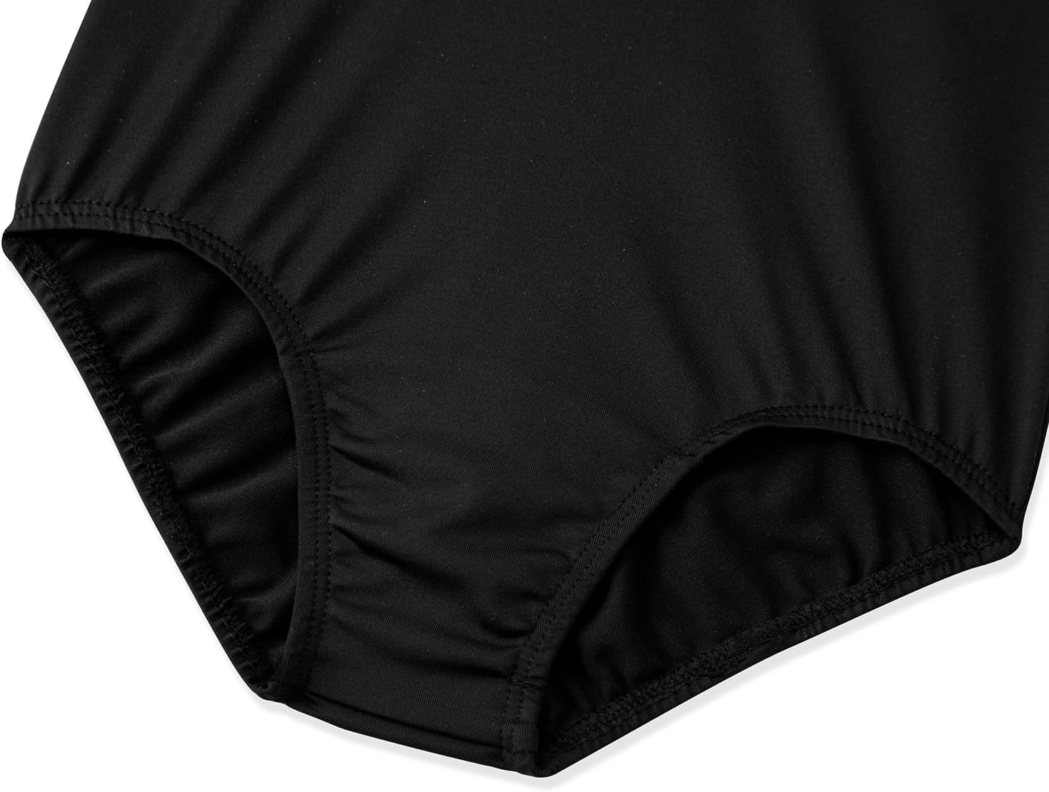 Skiennix Gymnastics Leotards for Girls - Short Sleeve Bodysuit in Black, Pink & White for Toddlers